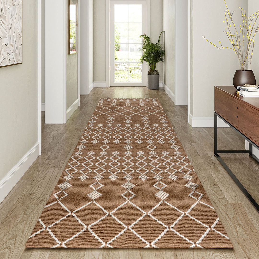 Geometric Patterned Indoor Runner Mat