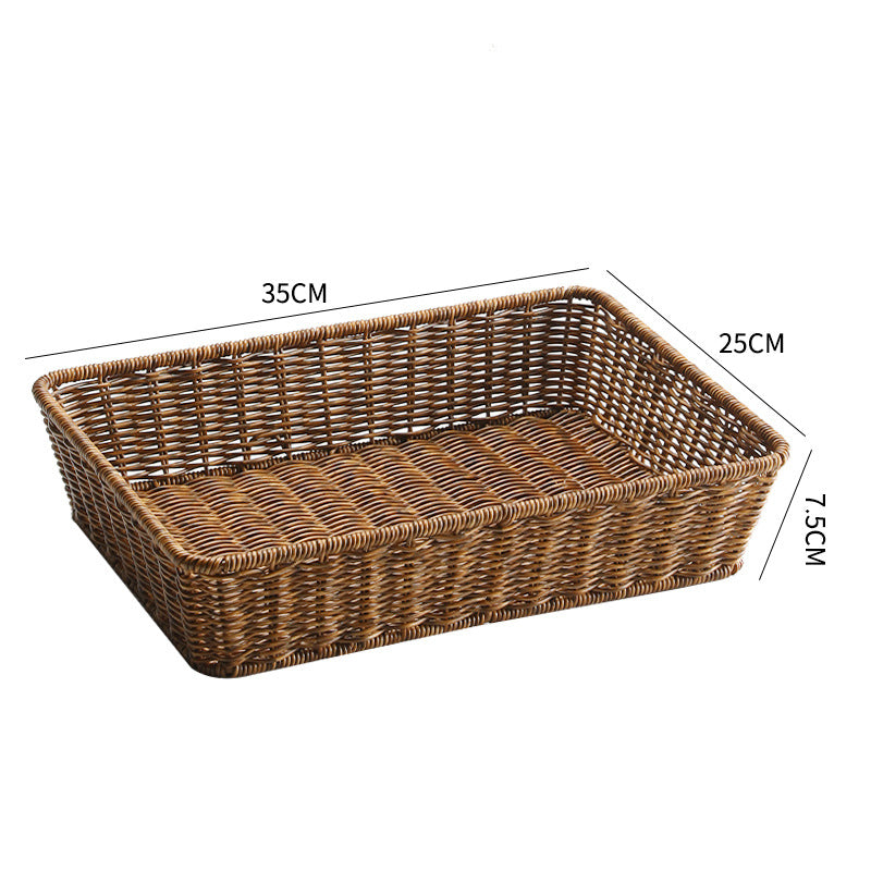 Unisex Rectangular Storage Basket made of hand-woven material Stornfield