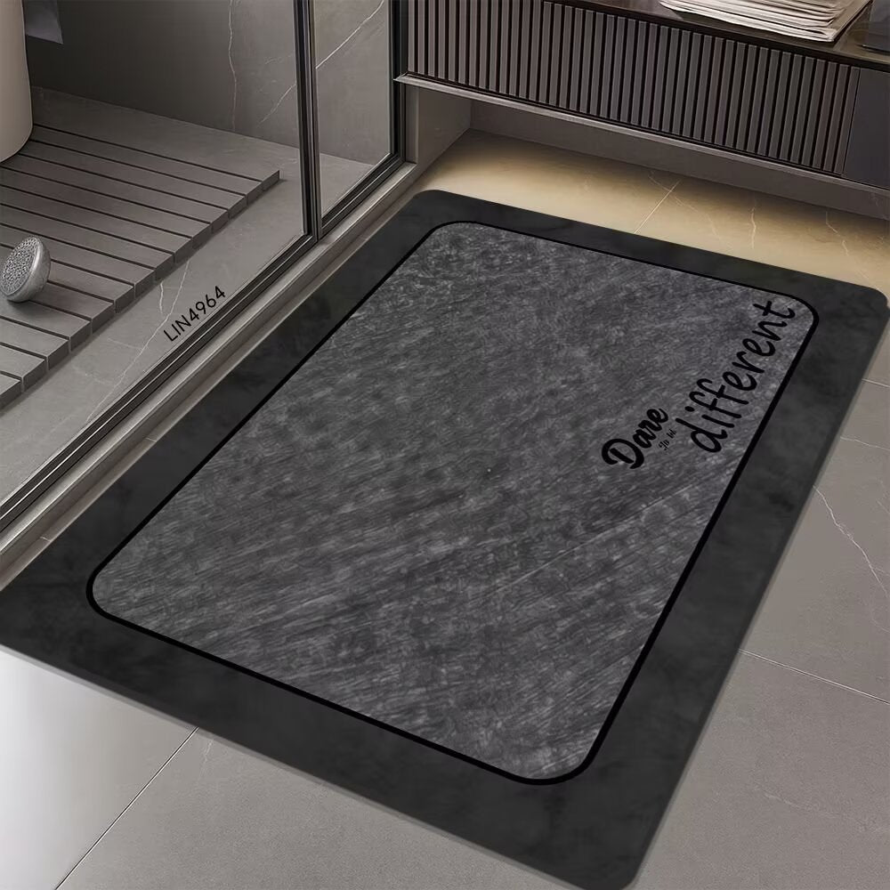 Geometric Hexagonal Pattern Bath Mat Stornfield