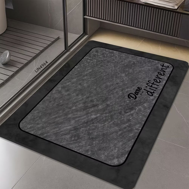 Geometric Hexagonal Pattern Bath Mat Stornfield