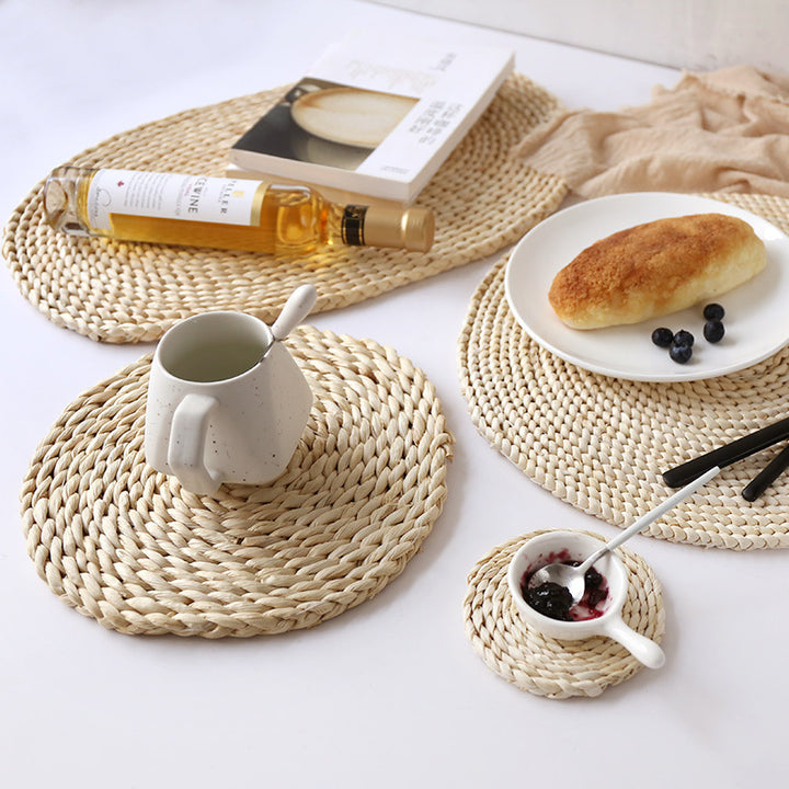 Round Coaster Made of Natural Fiber Stornfield