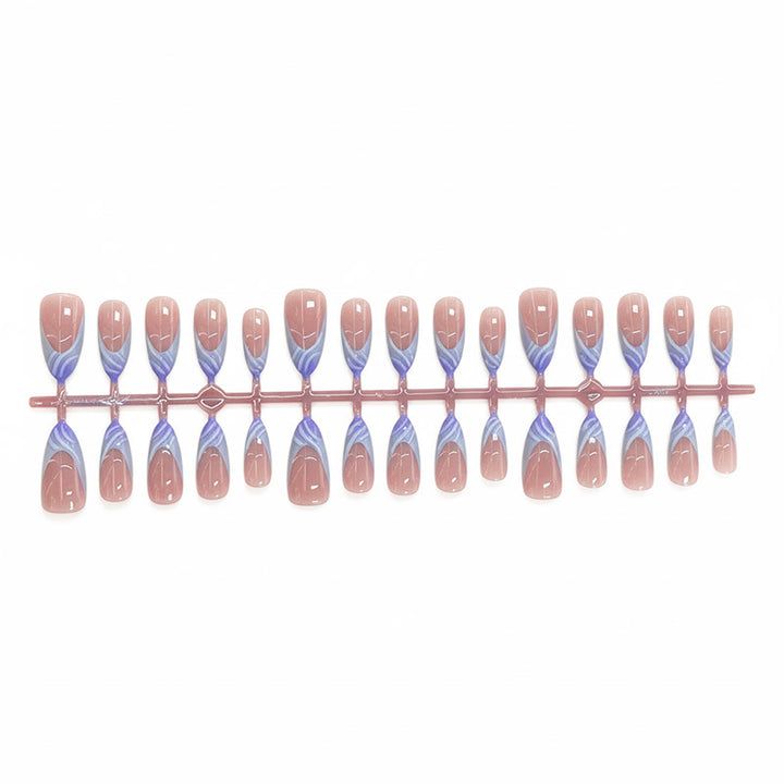 Artistic Watercolor Press-On Nail Set Stornfield