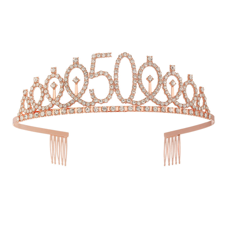 Women's Crystal-Embellished Tiara with Elegant Design Stornfield