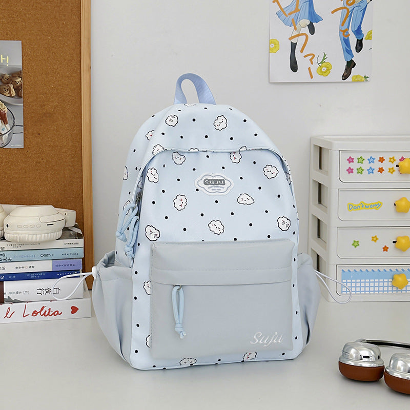 Fun Cloud-Patterned Casual Backpack Stornfield