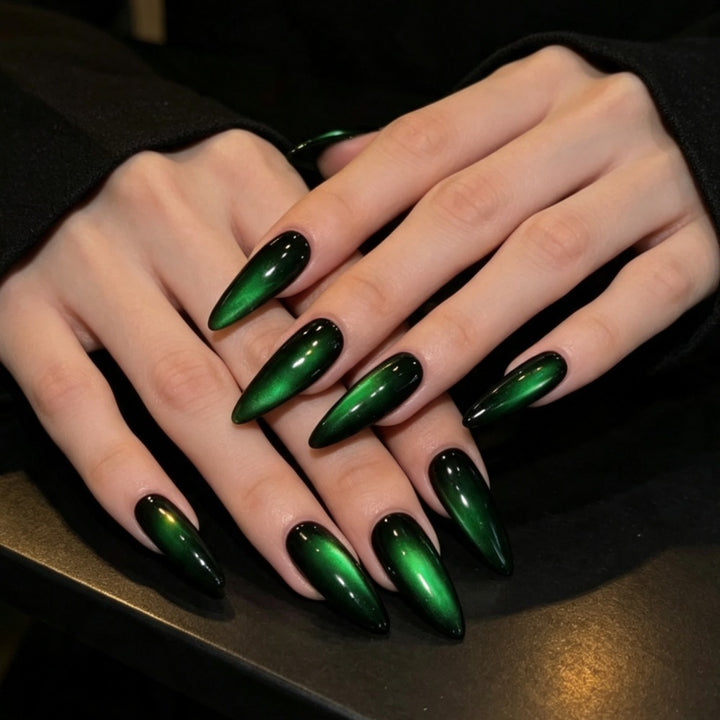 Artificial nails in elegant facet design Stornfield