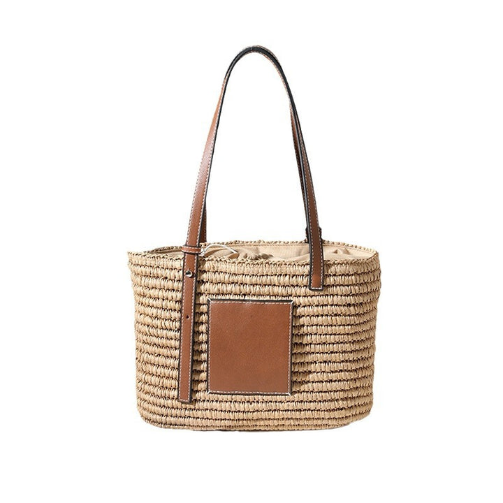 Stylish rat handbag with leather accents Stornfield