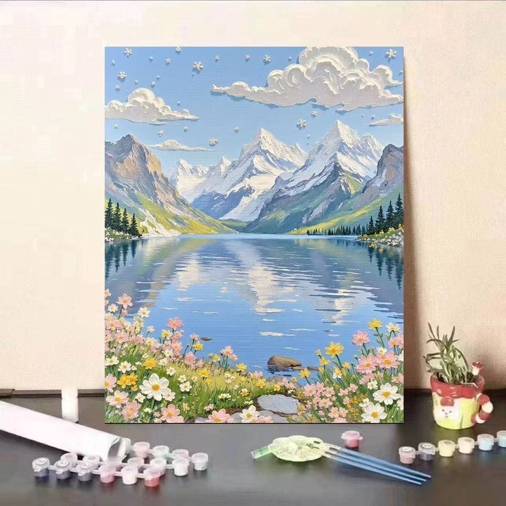 Landscape Themed Paint by Numbers Canvas Art Kit Stornfield