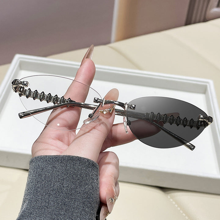 Women's fashionable glasses with elegant golden frame Stornfield