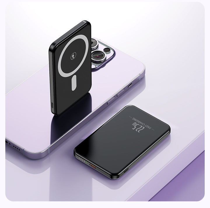 Portable induction power bank with slim design and LED display Stornfield