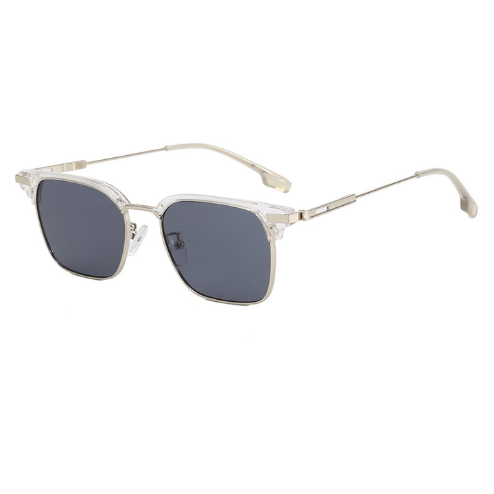 Women's square sunglasses with lightweight metal frame and wide temples Stornfield