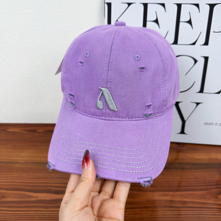 Men's Distressed Denim Style Cap Stornfield