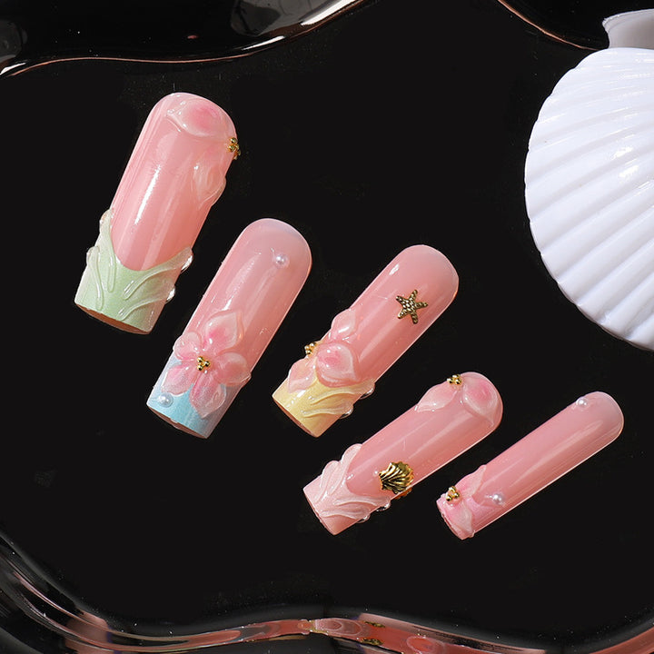 Floral Artisan Press-On Nail Set Stornfield