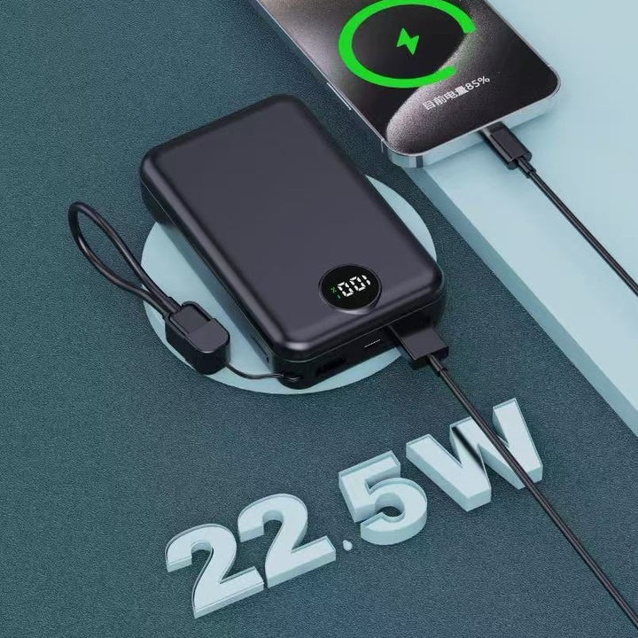 Portable power bank with integrated digital display and intelligent charging function Stornfield