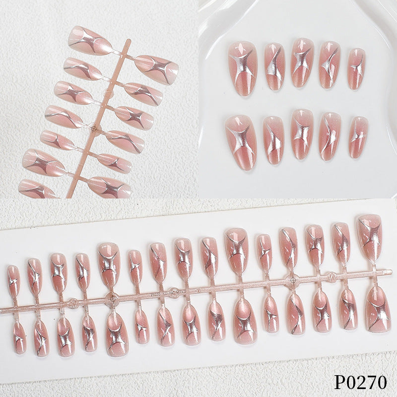 Elegant Artistic Press-On Nail Tips Stornfield