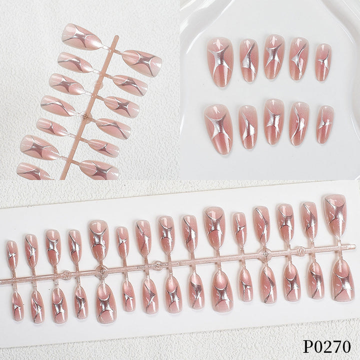 Elegant Artistic Press-On Nail Tips Stornfield