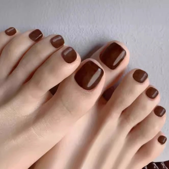 Glossy Premium Press-On Toenails Stornfield