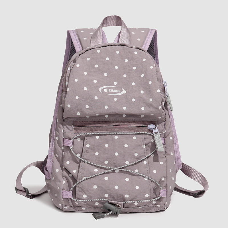 Trendy Polka Dot Casual Backpack Stornfield