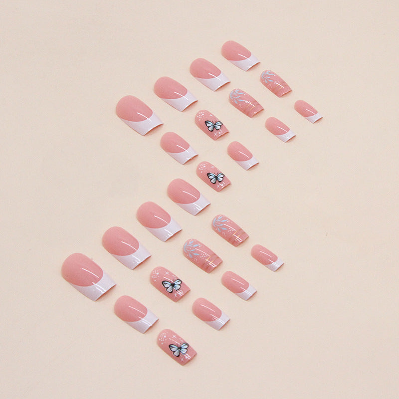 Decorative Butterfly Design Press-On Nails Stornfield