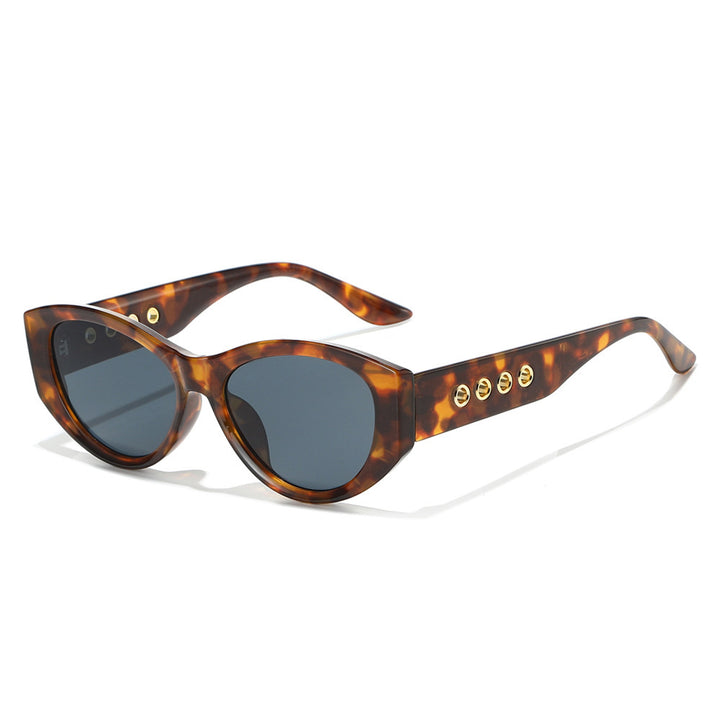 Cat-Eye Sunglasses with Decorative Gold Accents Stornfield