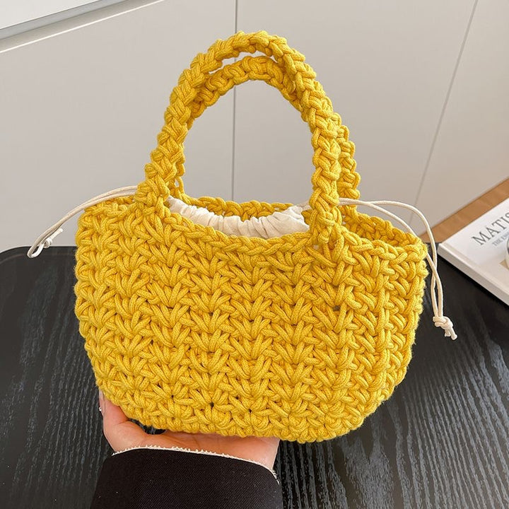 Hand-knotted cotton bag Stornfield