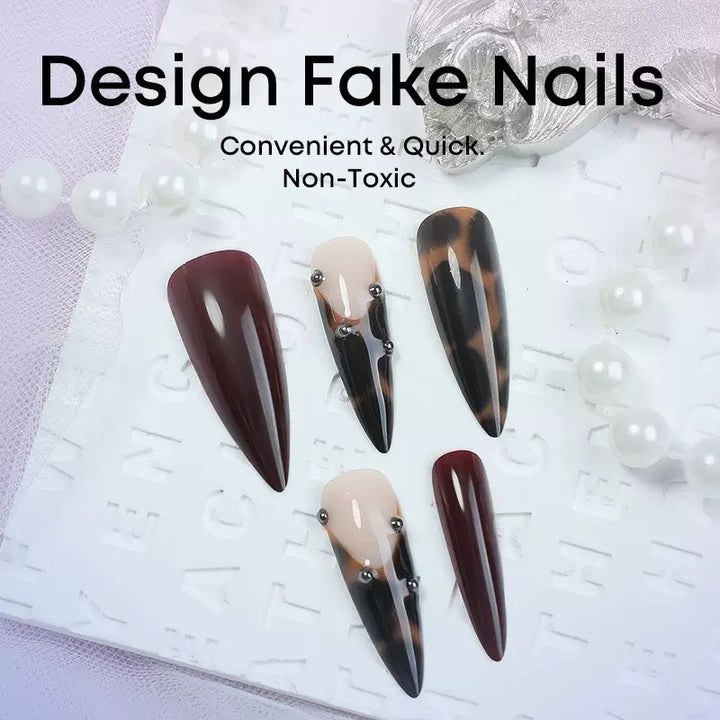 Artificial nail set with elegant tips and tasteful accents Stornfield