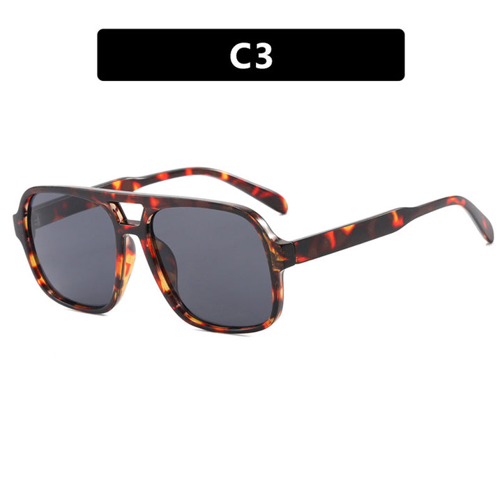 Women's modern square sunglasses with stylish transparent frame Stornfield