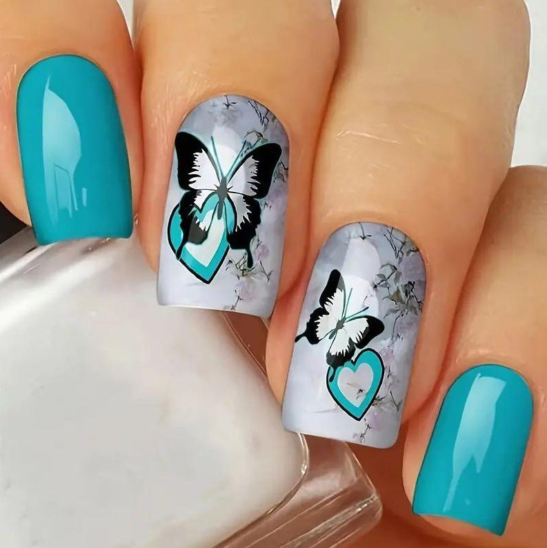 Artistic Butterfly Nail Art Design Stornfield