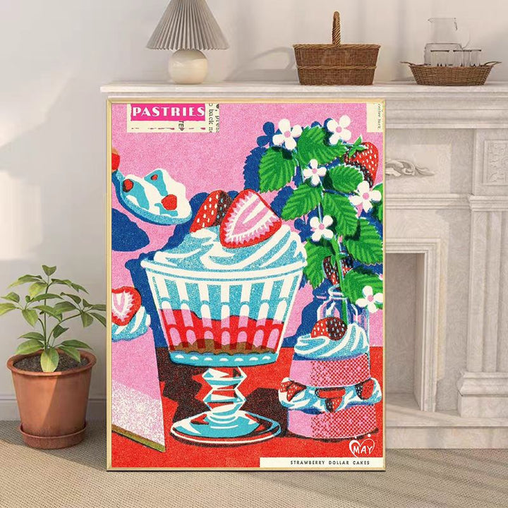 Retro-Inspired Still Life Canvas Art Print Stornfield