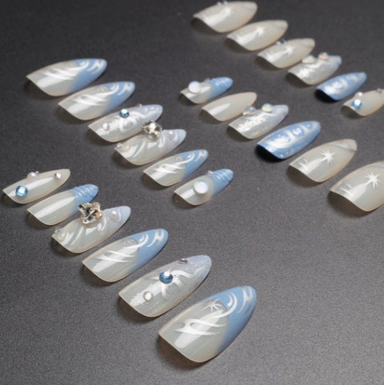 Artistic Stiletto Nail Art Enhancements Stornfield