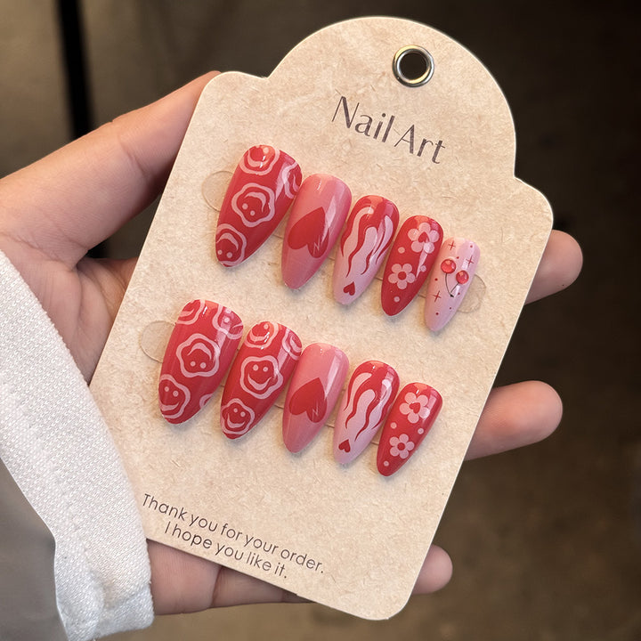 Artistic Press-On Nail Design Set Stornfield