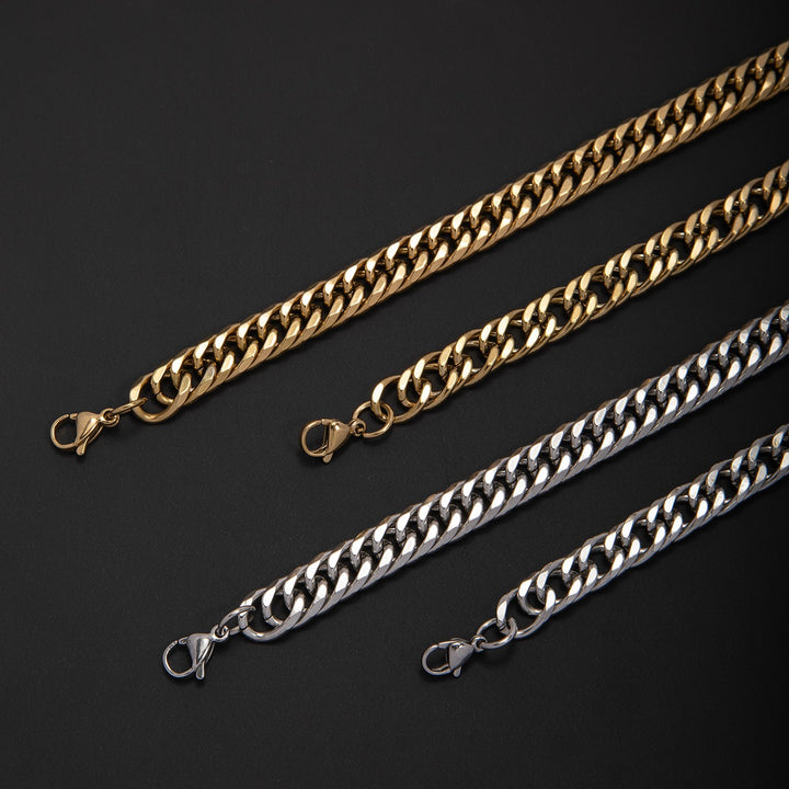 Chunky Metallic Curb Chain Necklace Stornfield