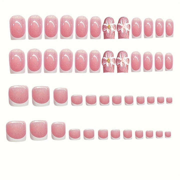 Elegant Press-On Nail Art Set Stornfield