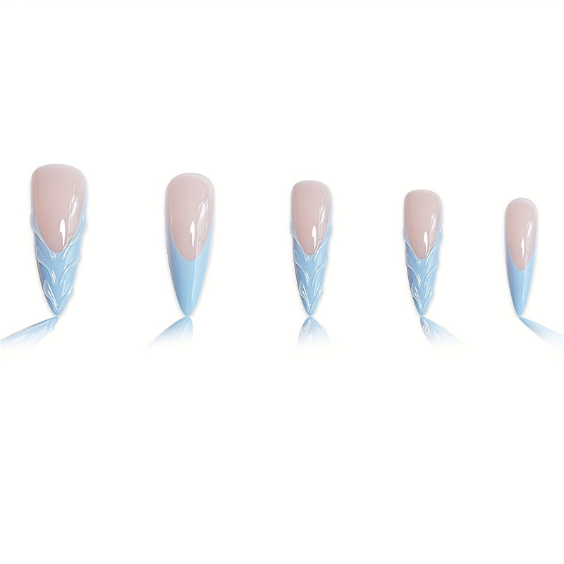 Artistic Floral Design Press-On Nails Stornfield