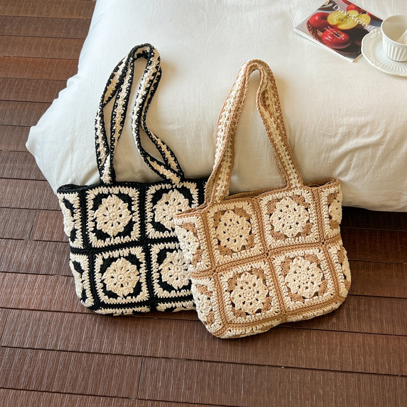 Handmade crochet bag with geometric patterns Stornfield