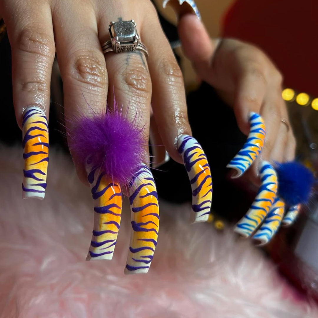 Long Sculpted Acrylic Nail Extensions Stornfield