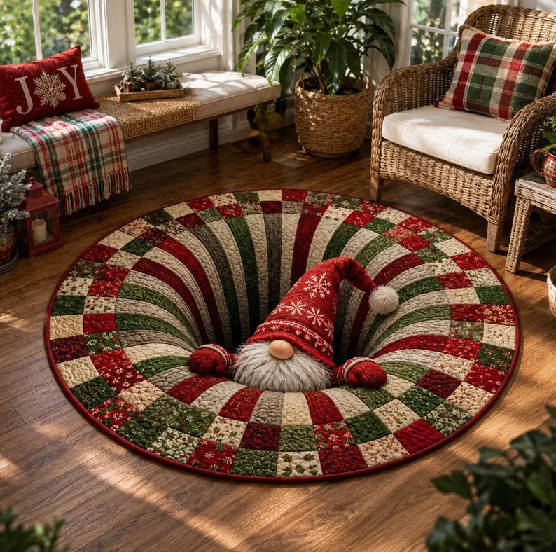 Christmas Village Carousel Area Rug