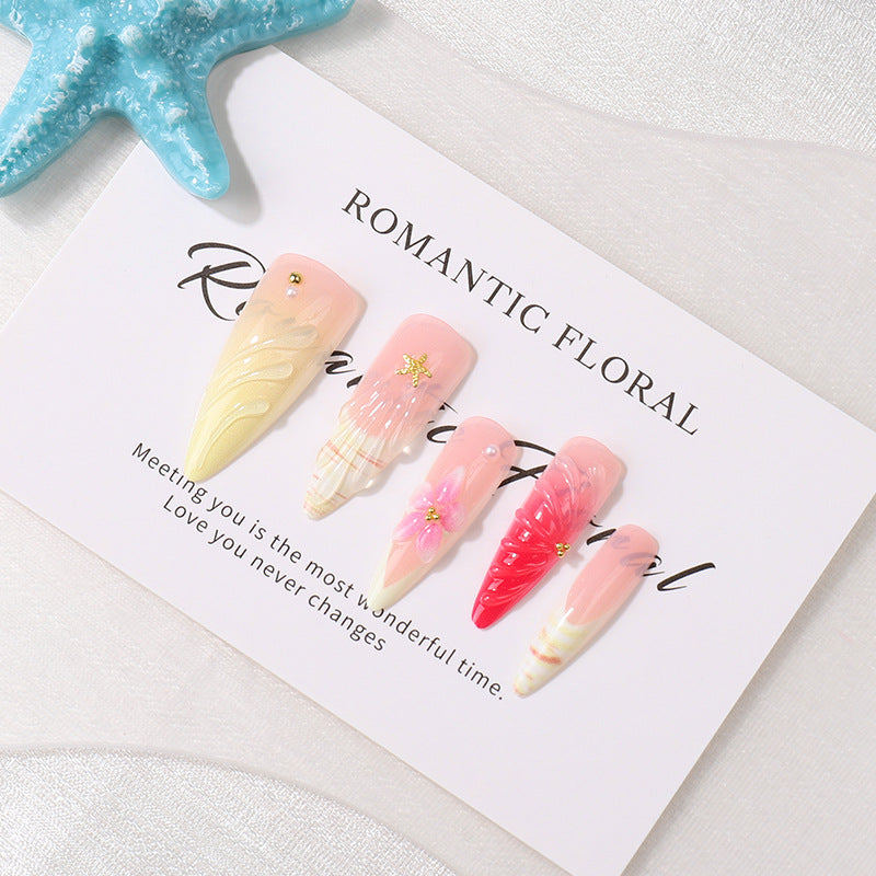 Romantic Floral Press-On Nail Tips Art Set Stornfield