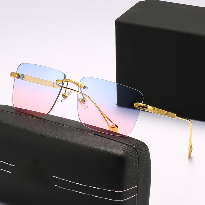 Women's fashionable square sunglasses with luxurious metal accents Stornfield