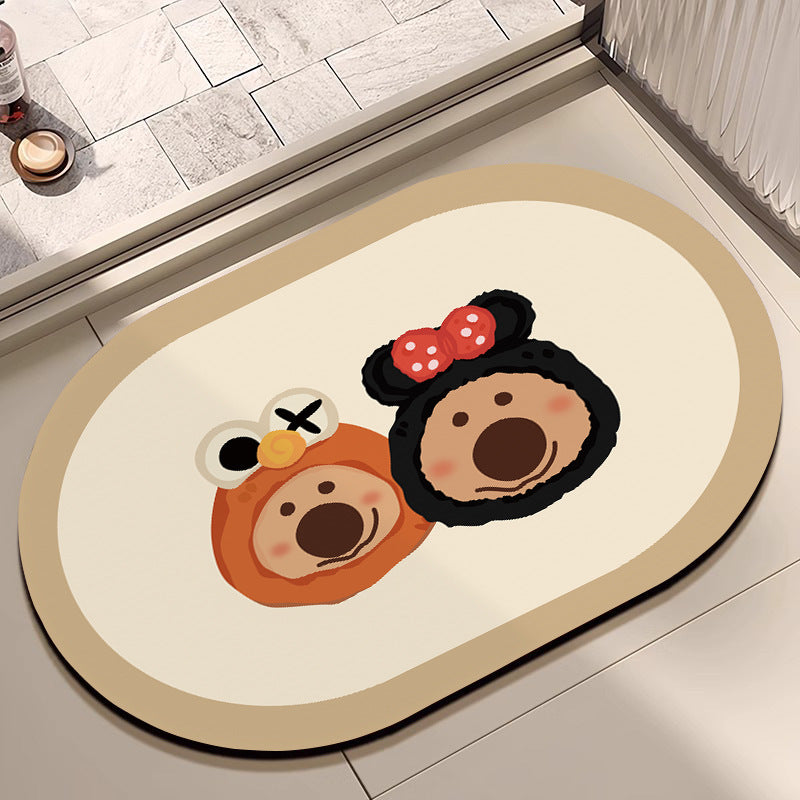 Cute Cartoon Dog Bath Mat Stornfield
