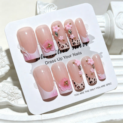 Floral Decorative Press-On Nail Tips Stornfield