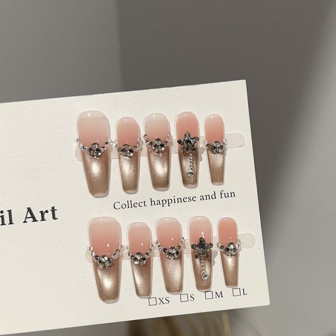 Elegant Decorative Press-On Nail Set
