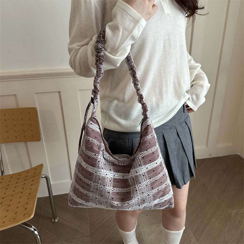 Stylish Fabric Slouchy Hobo Bag