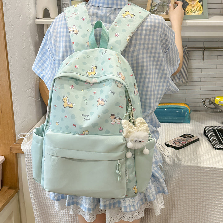 Cute Character Print Backpack Stornfield 1791205506