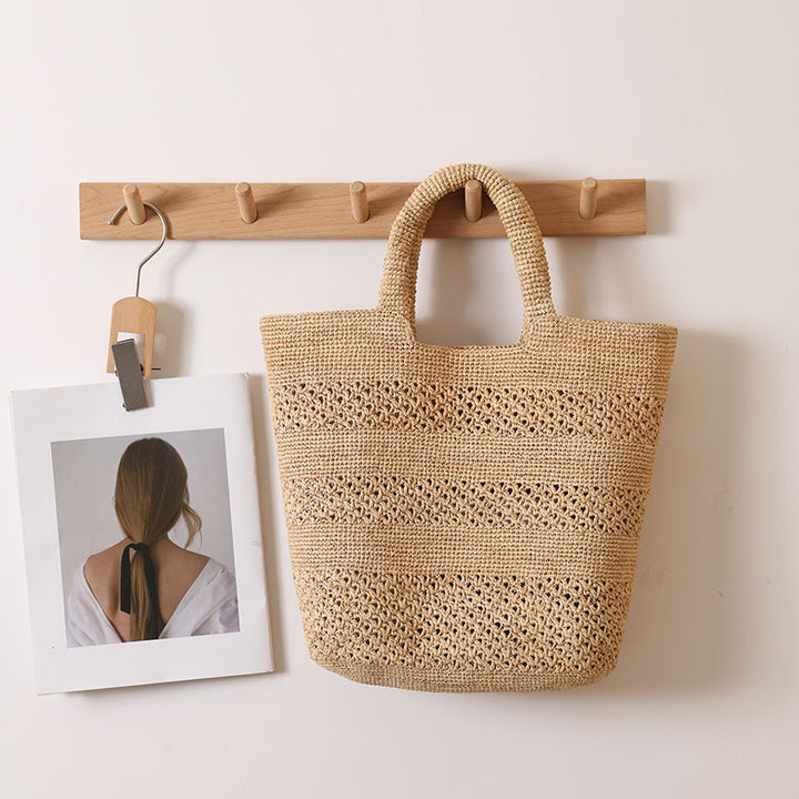 Handcrafted Beach Bag Made From Braided Natural Material Stornfield