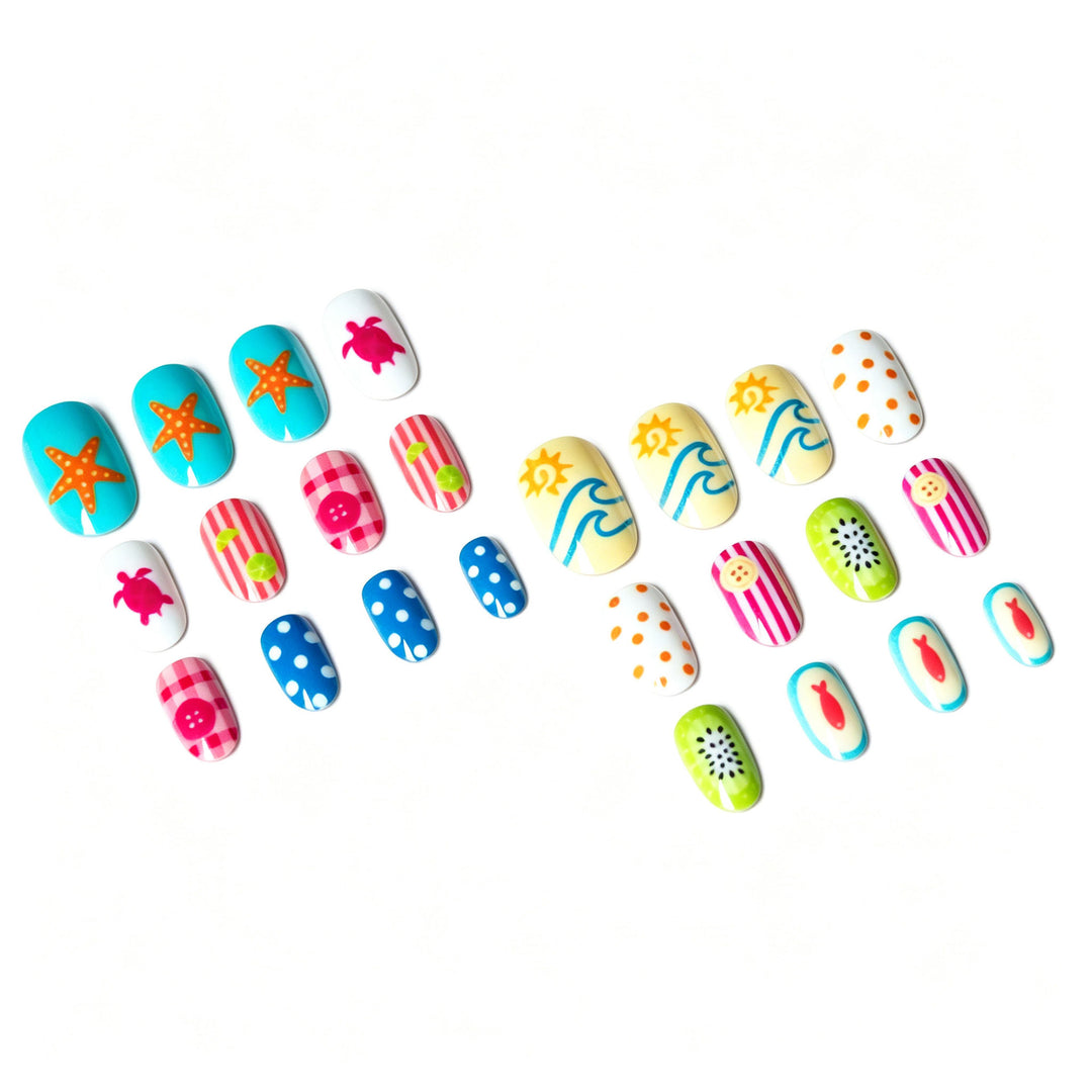Creative Summer-Themed Nail Art Set