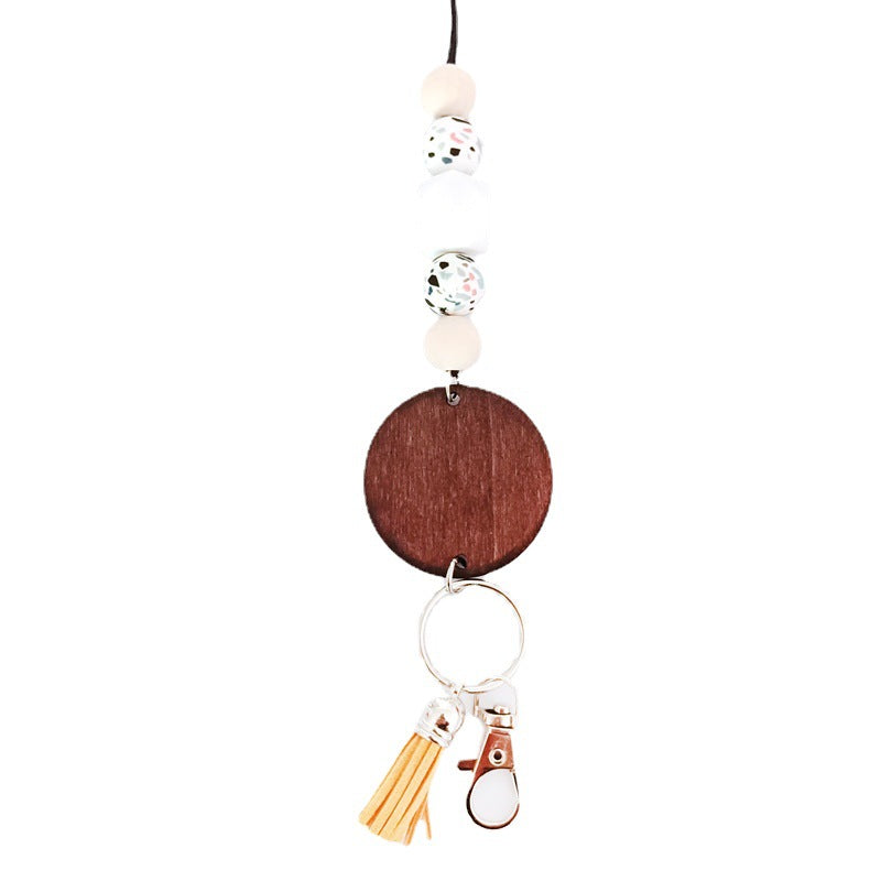 Wooden Beaded Keychain Holder Stornfield