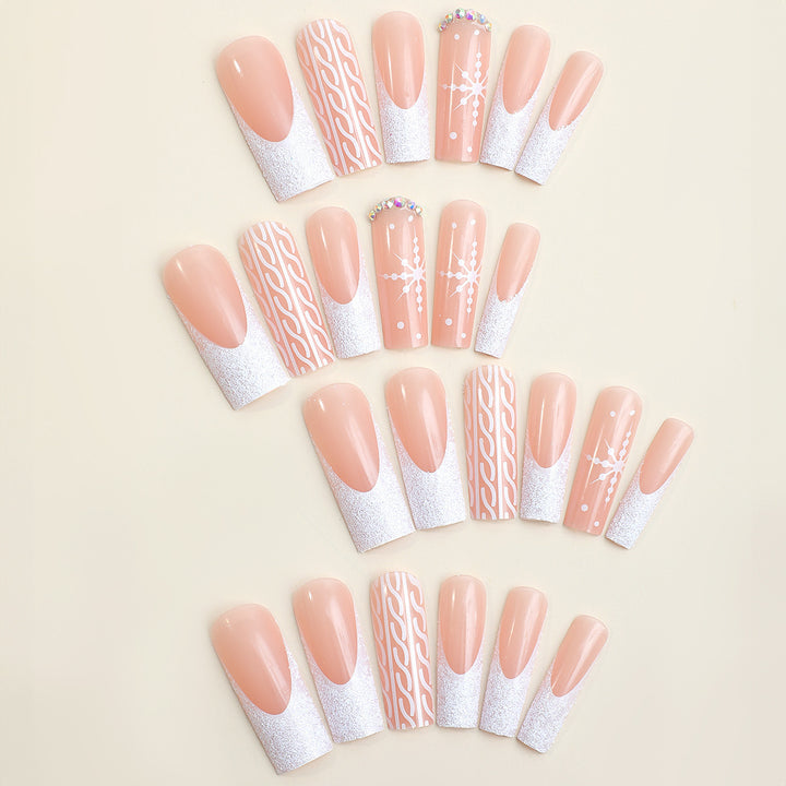 Artificial nail set with festive designs Stornfield