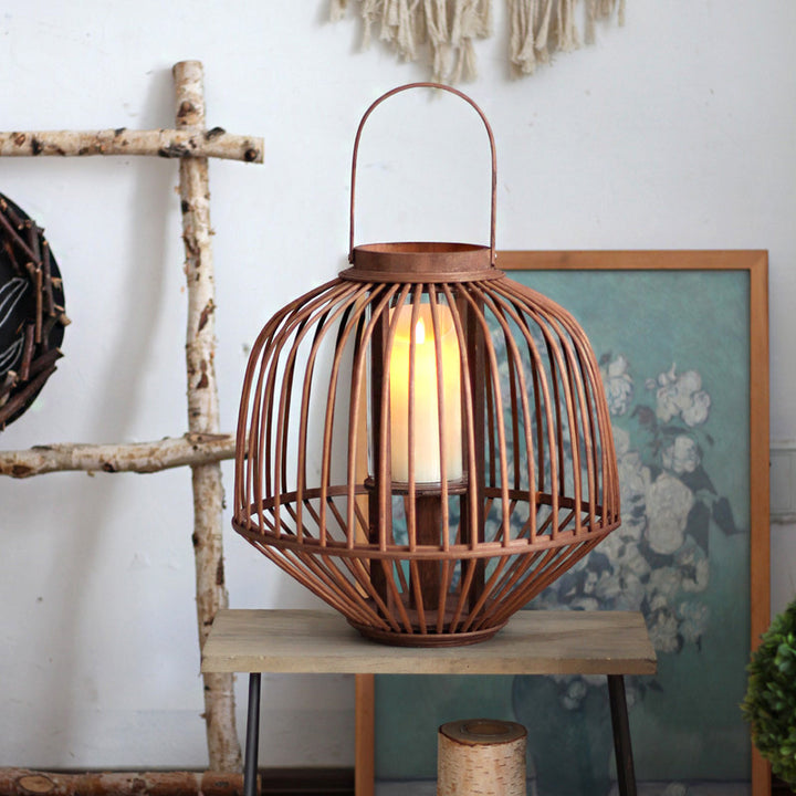 Decorative Rattan Lantern Stornfield