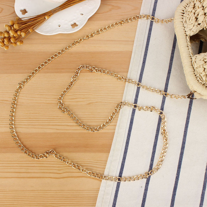 Handmade macrame bag with chain shoulder strap Stornfield