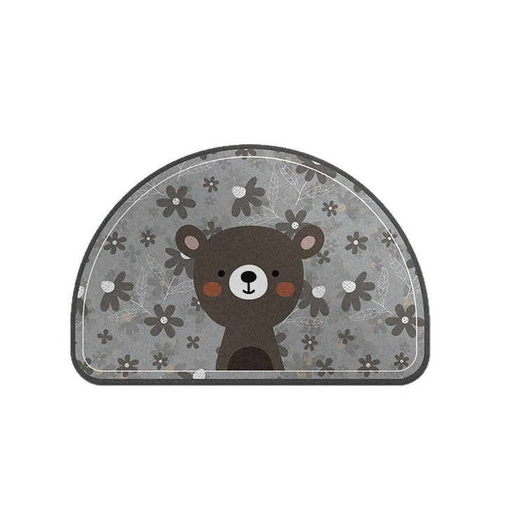 Playful Giraffe Themed Bath Mat